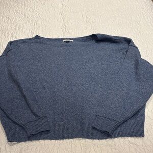 American Eagle Outfitters Heather Blue Crew Neck Sweater